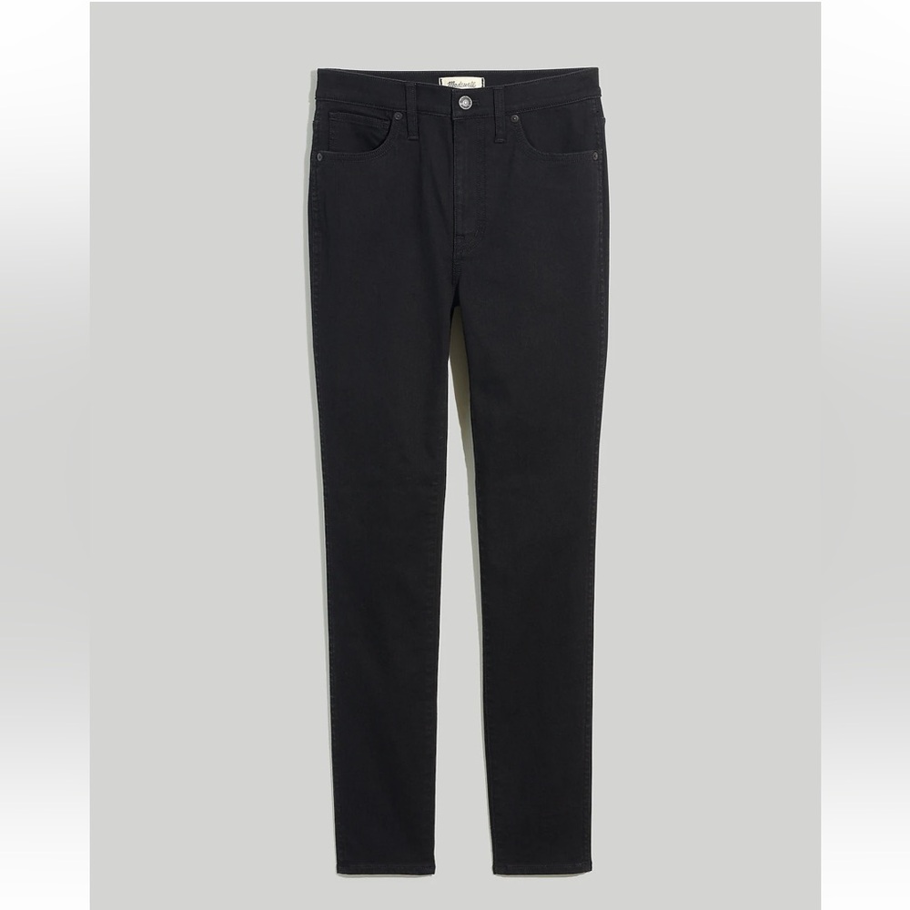 Madewell 10” high rise skinny black jeans size 31